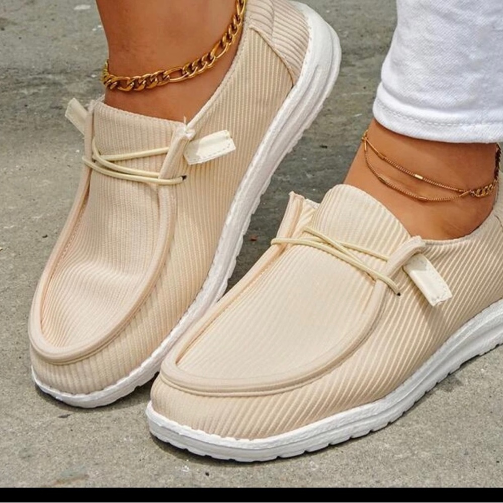 Slide on fur shoes
